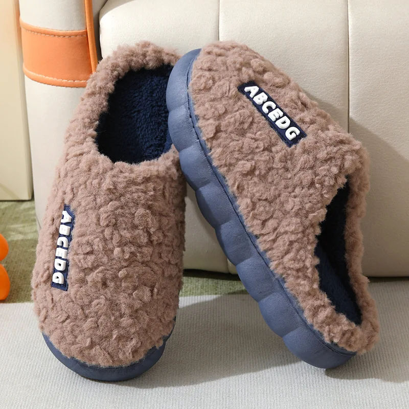 Women Slippers Fashion Winter Warm Plush Sides Indoor Slippers for Men and Women High Quality