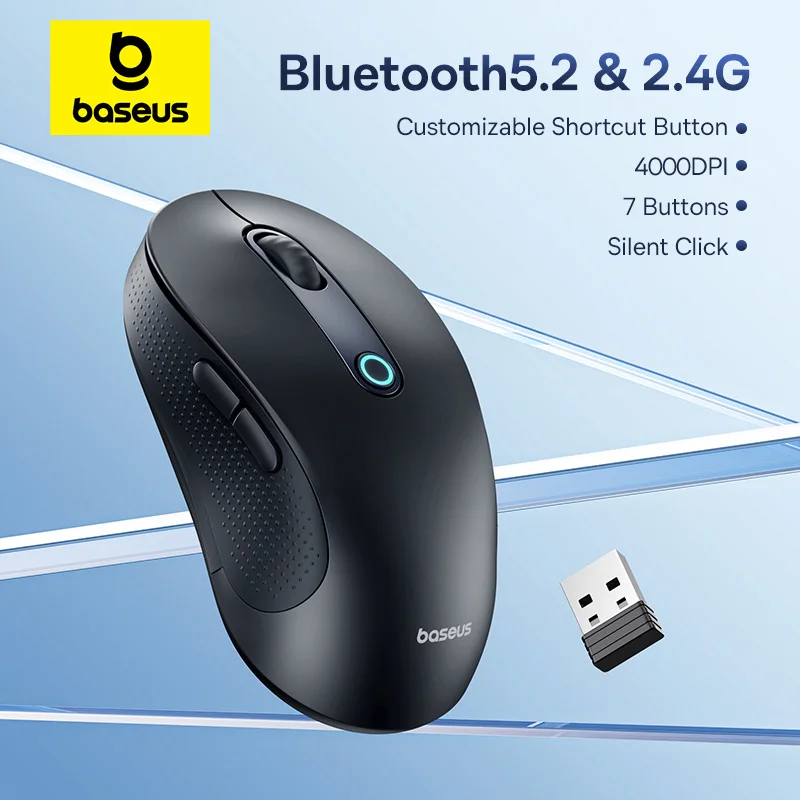 Wireless Bluetooth Mouse For Laptop, Rechargeale Computer