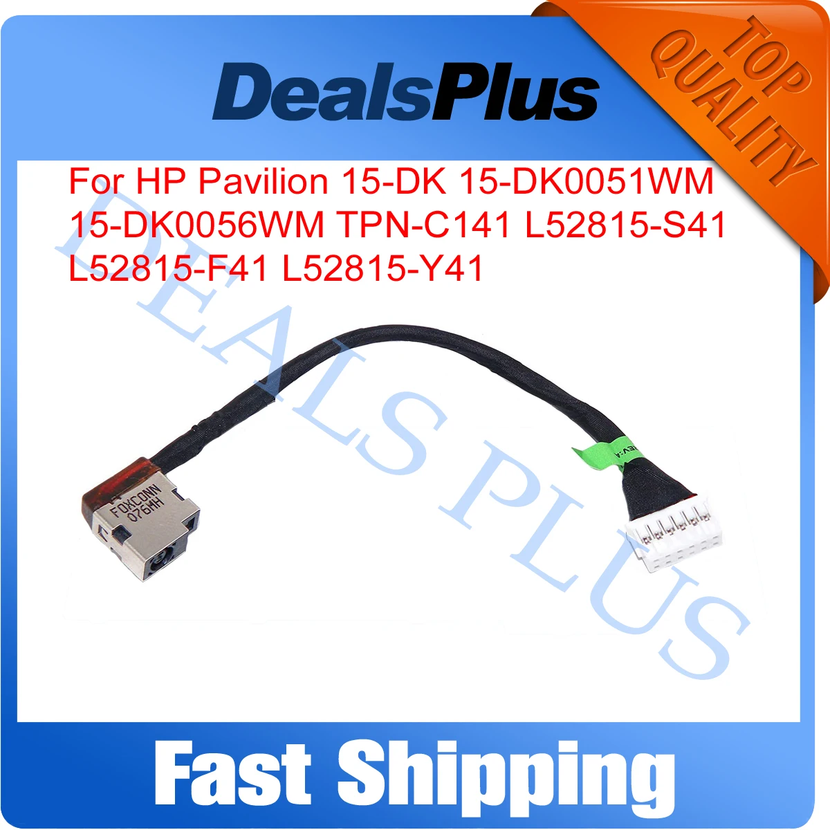 

New DC Power Jack Cable Connector For HP Pavilion 15-DK 15-DK0051WM 15-DK0056WM TPN-C141 L52815-S41 L52815-F41 L52815-Y41