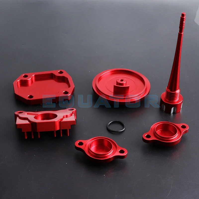 赤いエンジンドレスカバーキット,カーペット,モーターサイクル用パーツ