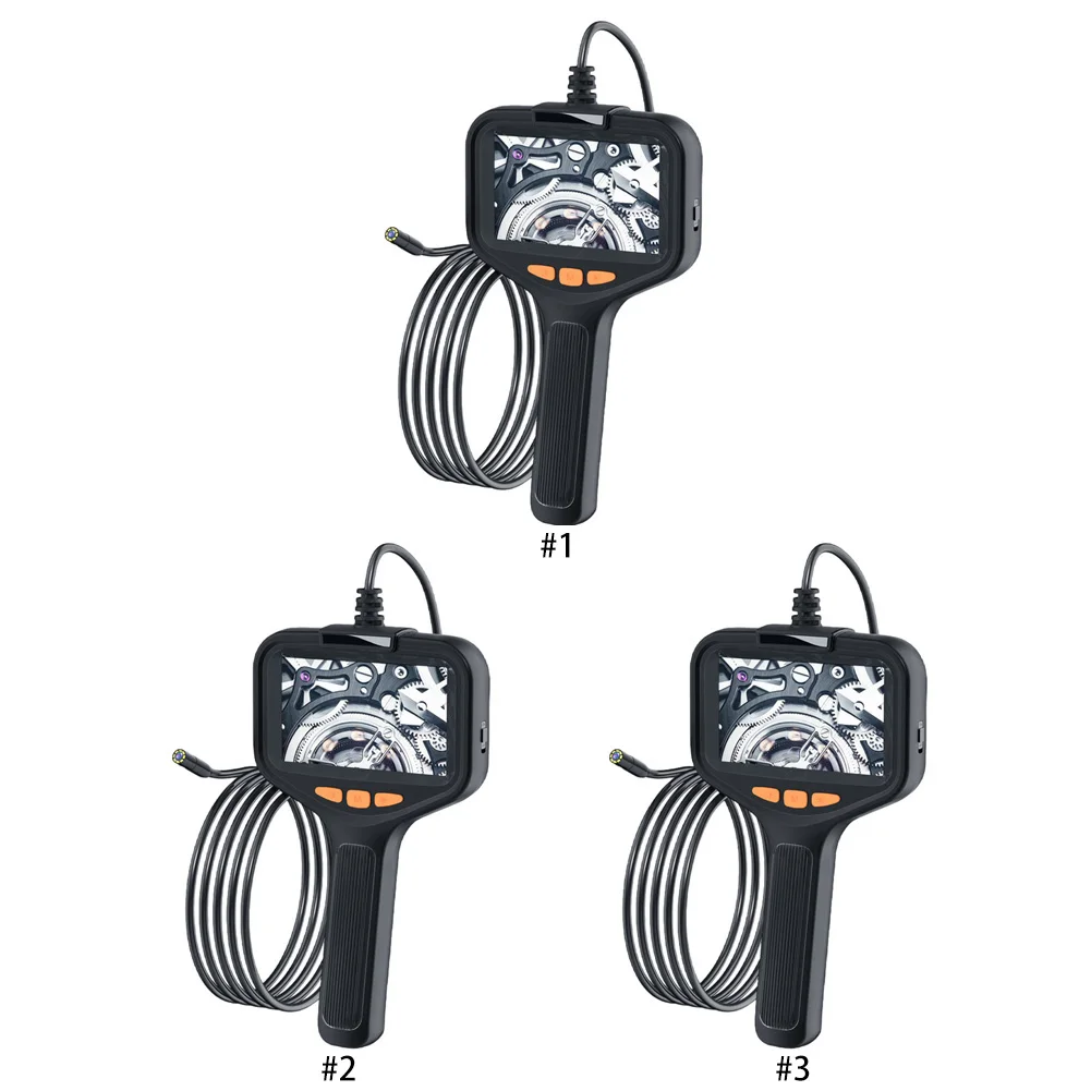 스크린이 있는 단일 산업용 내시경 카메라 HD1080P 보어스코프 조절 가능한 라이트 파이프 하수관 카메라 실린더 배수관용