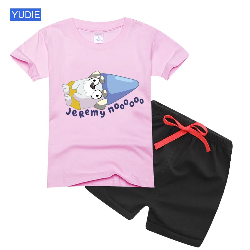 

Summer 2022 Baby Boys Girls Cartoon T Shirt + Shorts Set Clothes Kids Cute Cartoon 2pcs Children Pajamas Girls Clothing Sets
