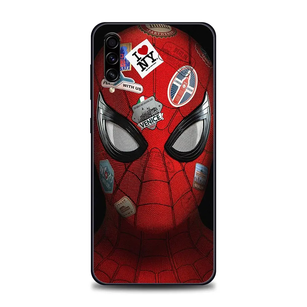 Cartoon Marvel Venom Spiderman Samsung Case for A10 e S A20 A30 A30s A40 A50 A60 A70 A80 A90 5G A7 A8 2018 Soft Silicone silicone cover with s pen