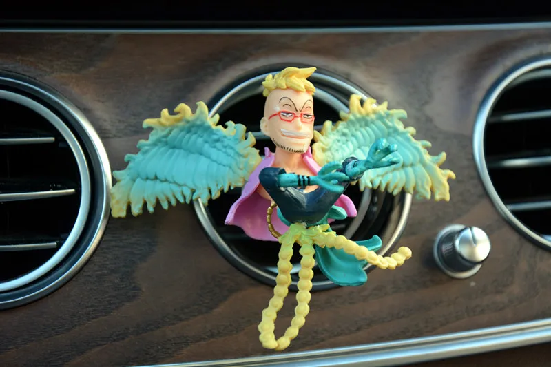 Anime One Piece Car Air Outlet Fragrance Decoration Nica Luffy Zoro Nami Action Figure Figurine Model Ornamen Car Aromatherapy