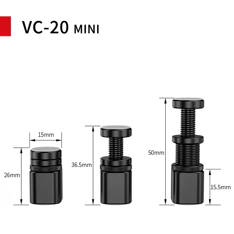 VC-20 미니 알루미늄 마그네슘 나사 브래킷, 그래픽 카드 지지대 프레임 그래픽 카드, ITX + MATX용 텔레스코픽 회전 브래킷