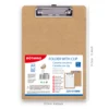 MOTARRO A4/A5 Tablet Folder Menu Writing Clipboard Paper Organizer Memo Density Board Flat Head Plate Clamp Office Stationary 5