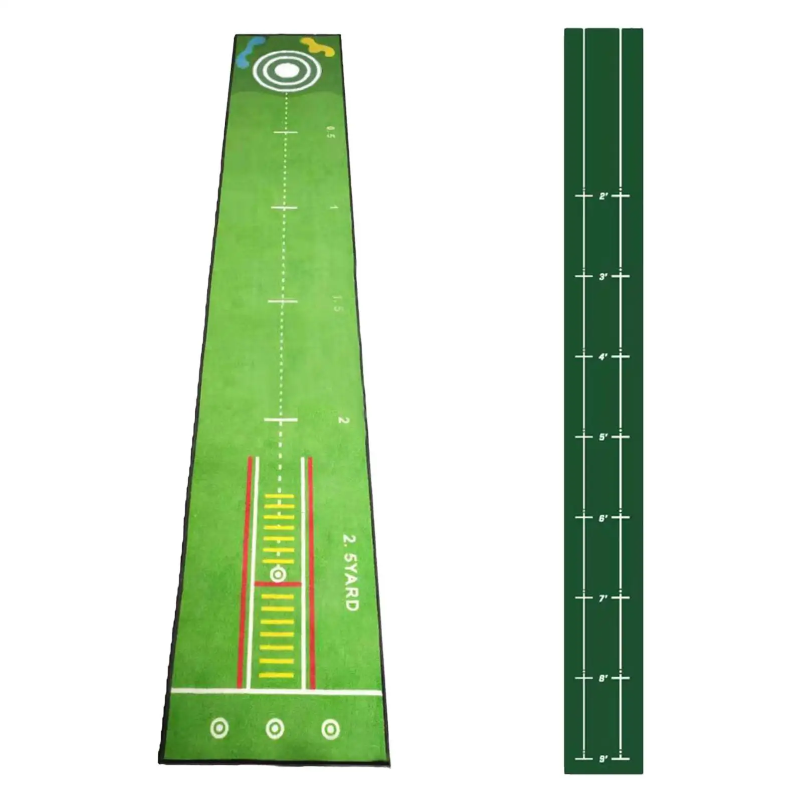 Golf Putting Mat Training Aid Improve Putting Accuracy Foldable Storage Golfing Accessory Golf Practice for Office Backyard