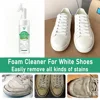 Foam Cleaner For White Shoes Whiten Cleaning Stain Dirt Remove Yellow Spray Foam Cleaner Decontamination White Shoes Cleaning 5