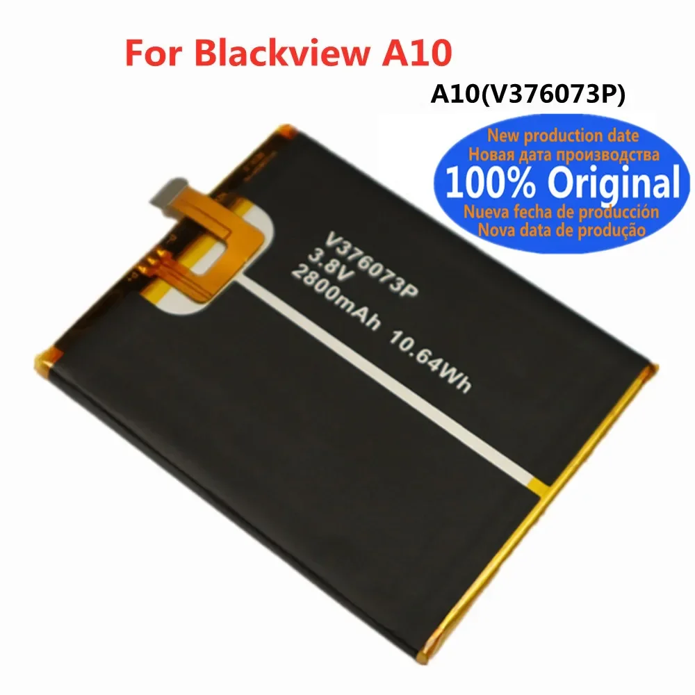 

Новый 100% Оригинальный аккумулятор для телефона Blackview A10 / A10 Pro A10Pro V376073P 2800 мАч высококачественные батареи с номером отслеживания
