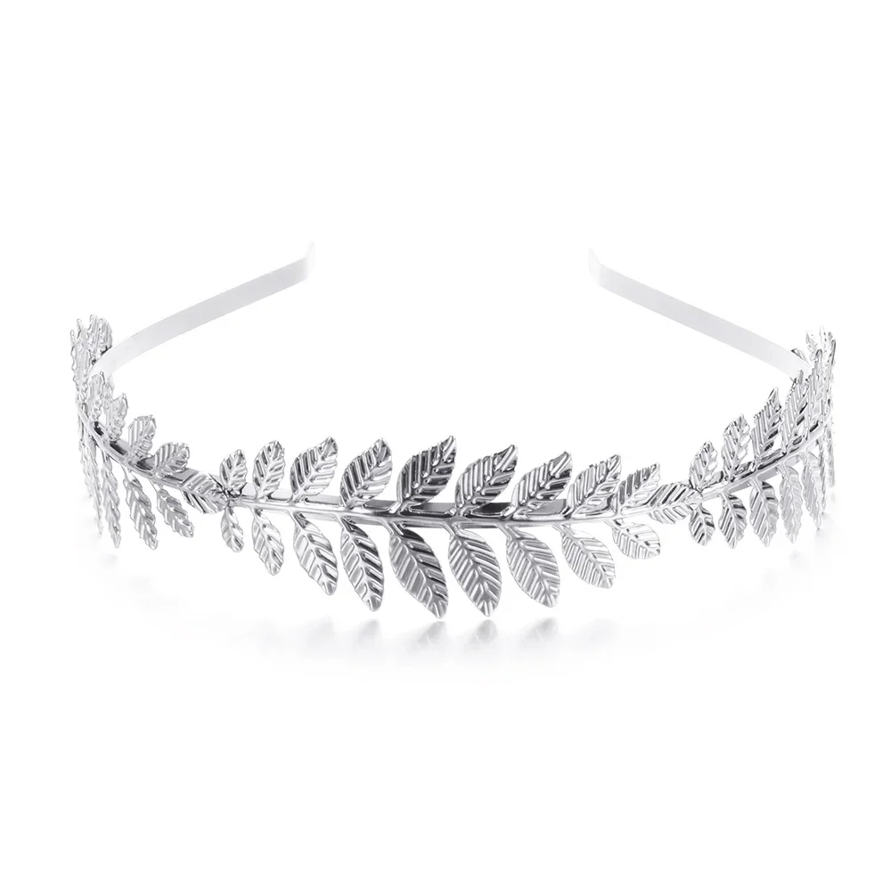 Elegant Gold Leaf Headband - Bridal Wedding Hair Accessory