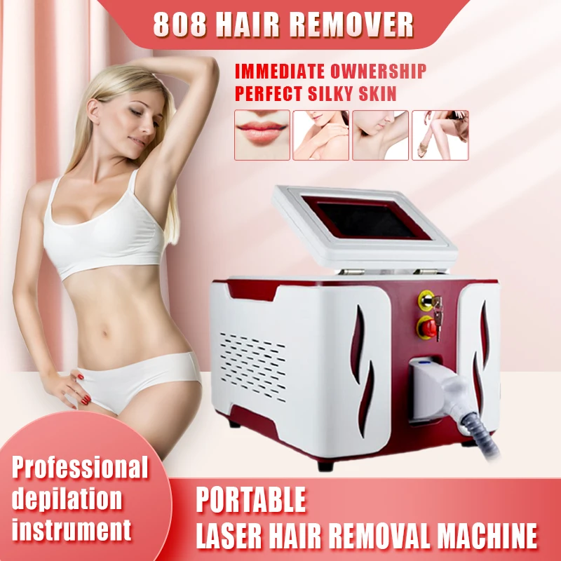 

755 808 1064nm 3 Wavelength Diode Laser Hair Removal Handheld Permanent Painless Epilator Ipl Laser Hair Removal Device