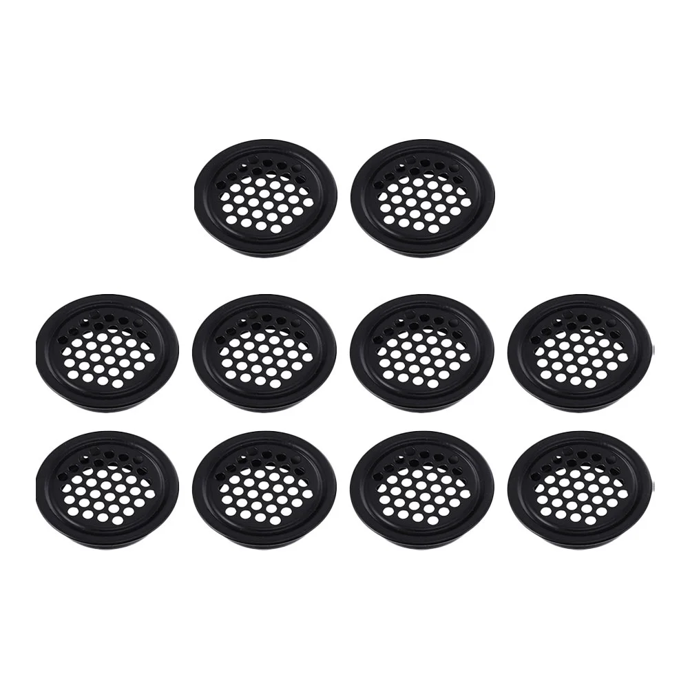 

10 Pcs Vents Heat Emission Hole Stainless Air Cupboard Louver Round Wardrobe Mesh Steel Ventilation Device Cover