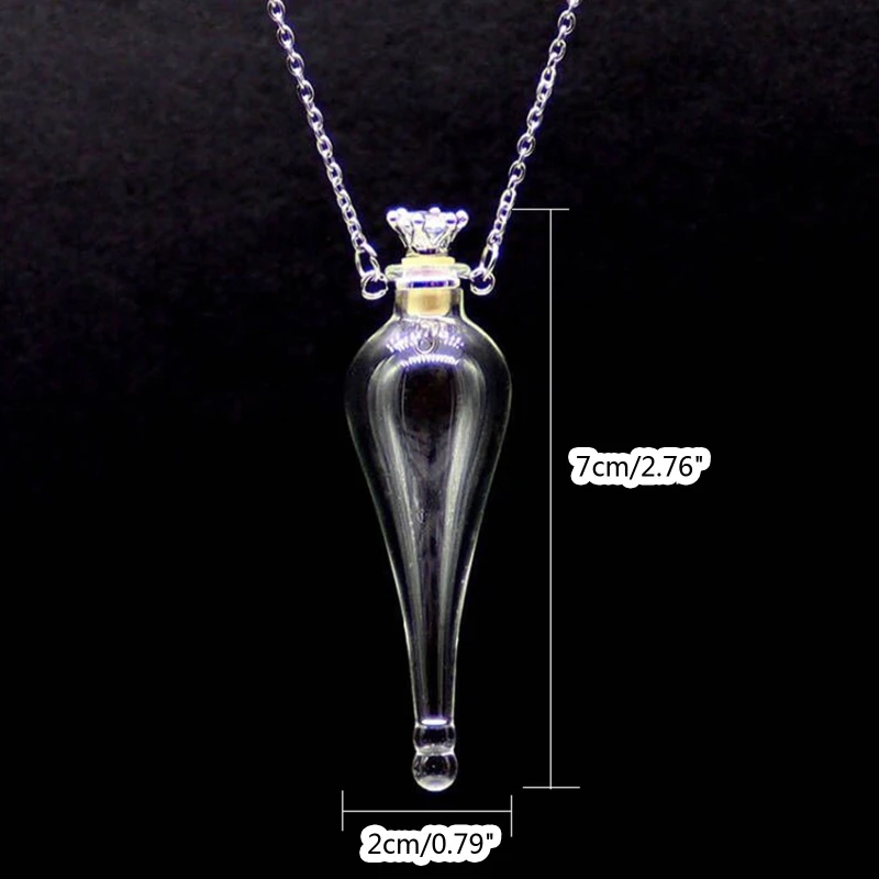 Glass Bottle Cross Vial Necklace Cremation Jewelry Necklace With - Main Image