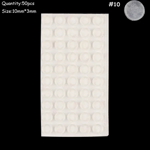 

50/64/100 Pcs Transparent Self Adhesive Door Furniture Stopper Collision Cushion Durable Bumper Silicone Buffer Pads Avoid Loud