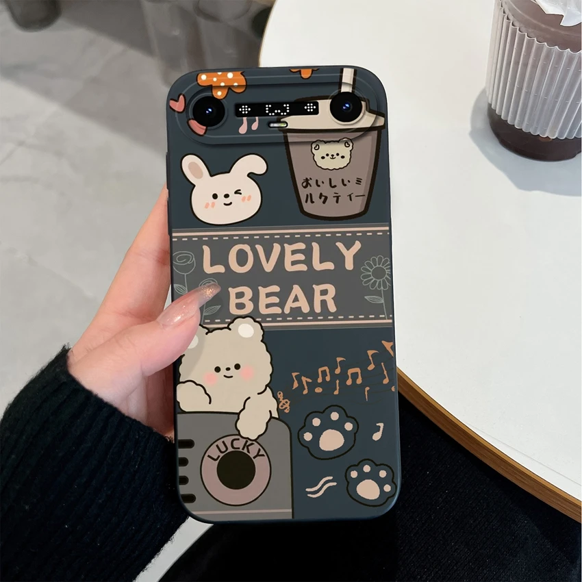 Trend Love Heart Soft Silicone Phone Case - Premium Anti-Drop Protection in Smooth Liquid Finish