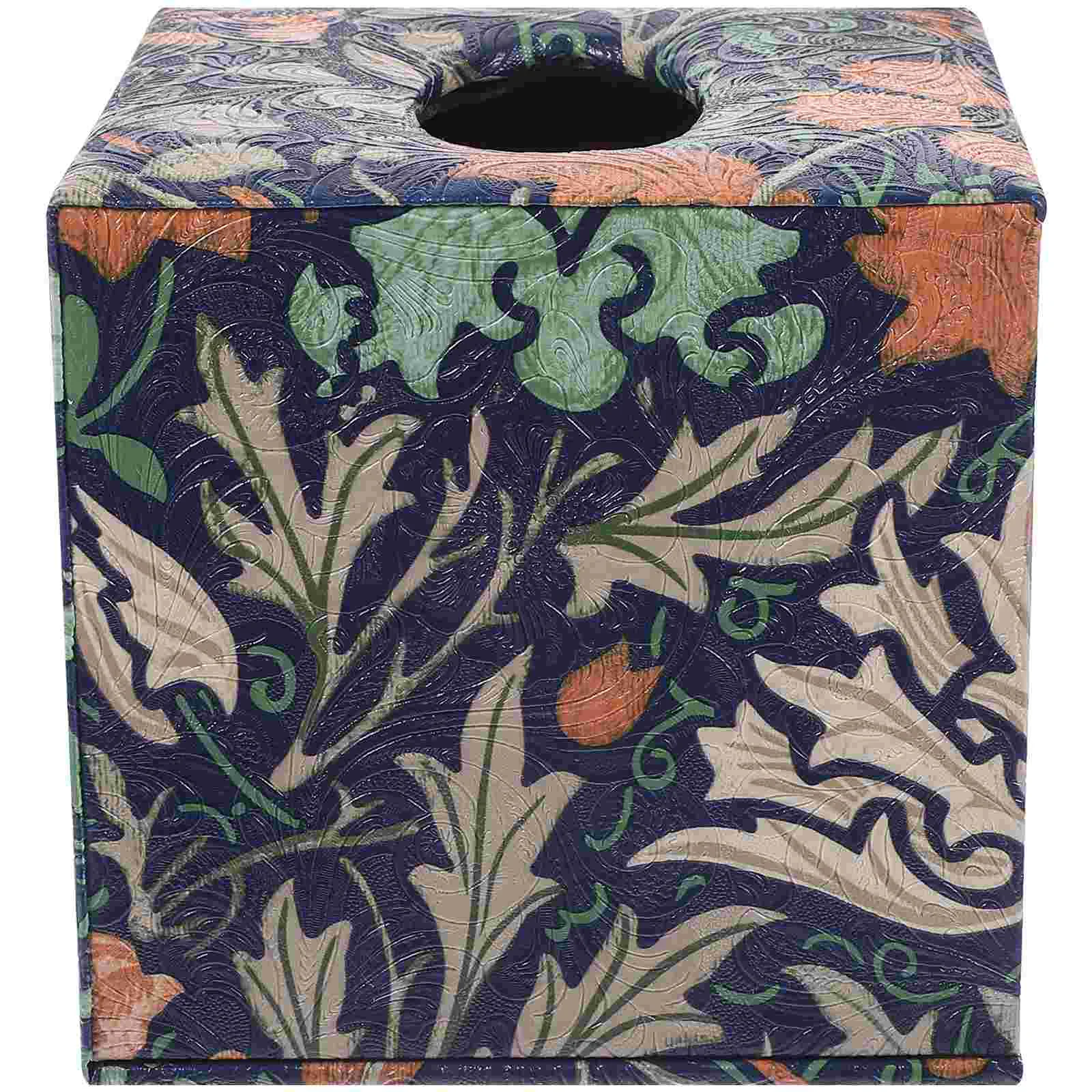 

Vintage Towel Box Car Mount Napkin Dispenser Tissue Holder Storage Portable Container Paper