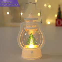 Festive LED Santa Claus & Snowman Lanterns - Indoor Holiday Decor Lighting, Battery Operated Christmas & New Year Ornaments (Christmas Tree)
