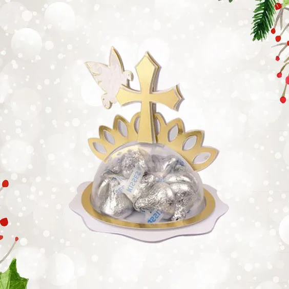 A detailed metal gingerbread cutting die designed for Christmas tree ornaments, candy holders, and festive scrapbook or craft decorations. 016