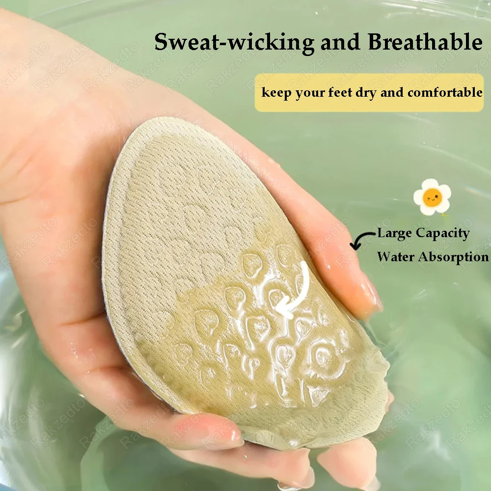 3Pairs Forefoot Pads for Women High Heels Pain Relief Non-Slip Insoles for Shoes Too Big Size Reduce Insert Foot Pads Toes