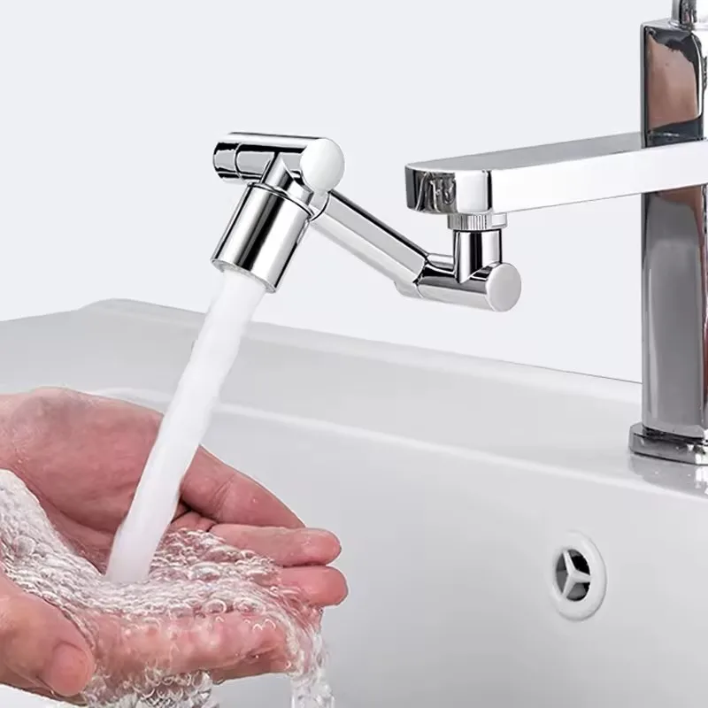 1440° Metal Universal Rotation Faucet Aerator Bubbler Nozzle Kitchen Tap Sprayer Head Adaptor Washbasin Faucet Extender NEW 5