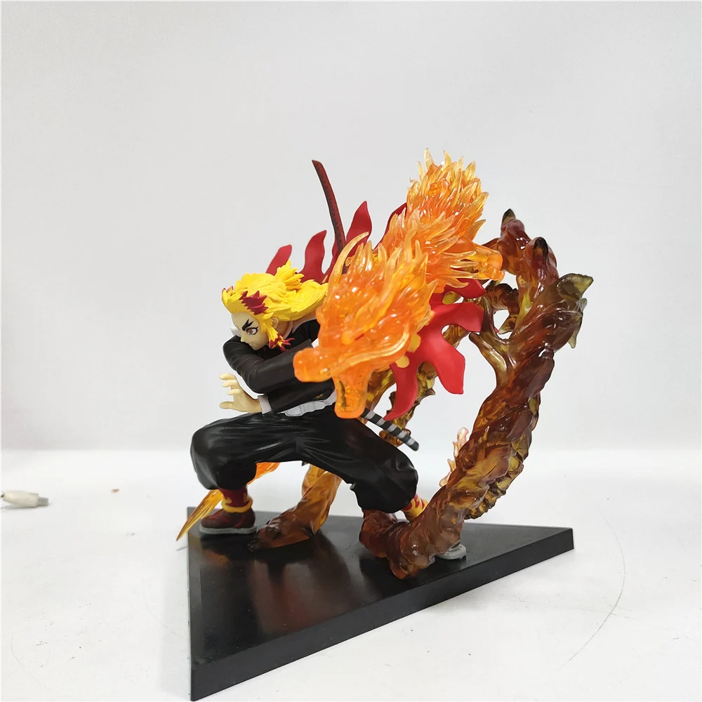 Demon Slayer Rengoku Kyoujurou Anime Figures Fire Led