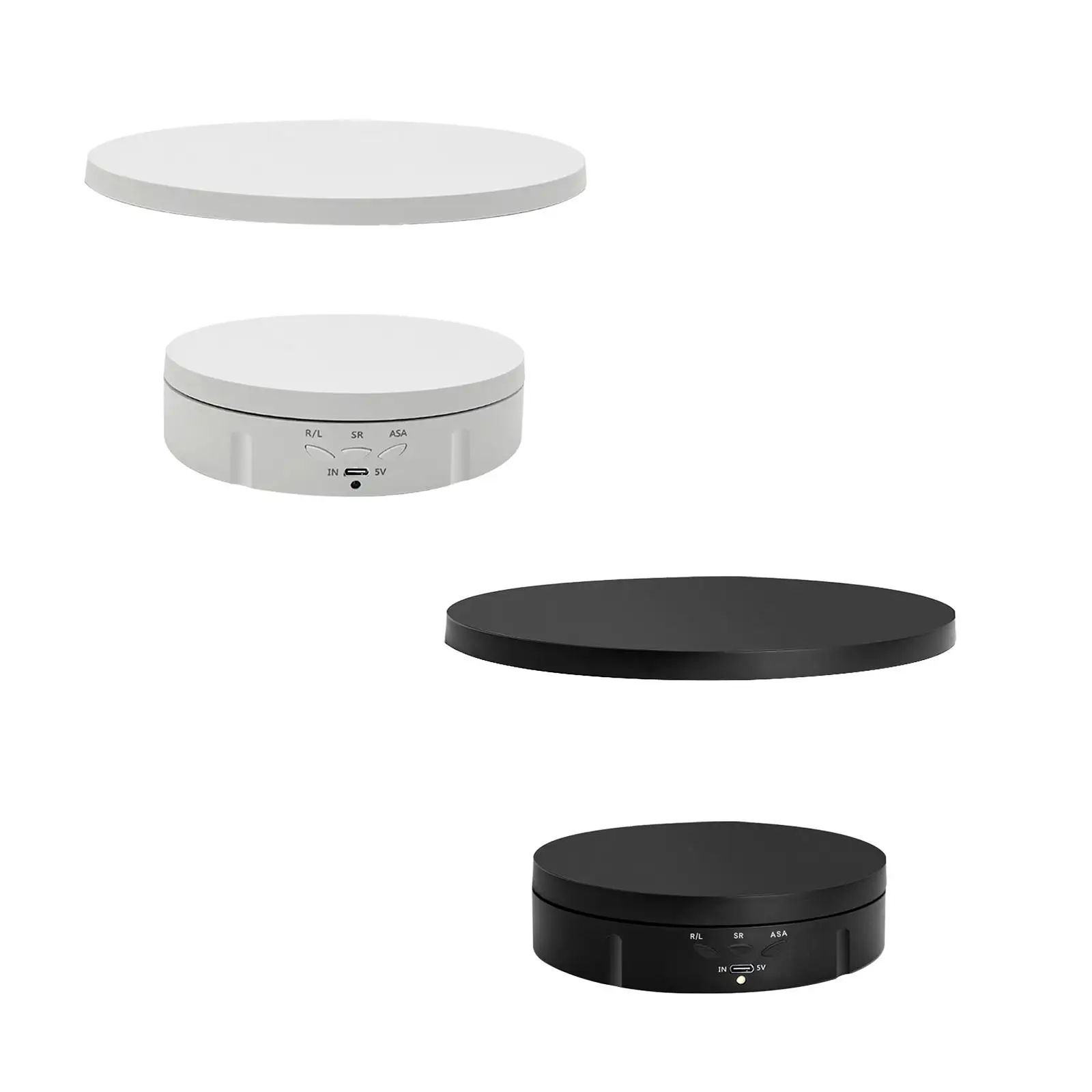 

360 Degree Motorized Turntable Display Stand Automatic Revolving Platform Low Noise Photography Turntable for Image Cake Jewelry