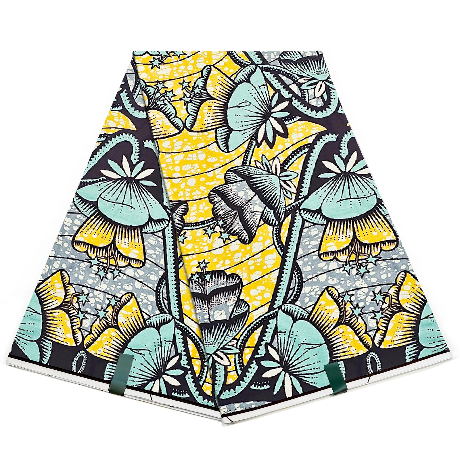 Guaranteed Super Real Wax Print Batik African Fabric Dutch Dress 100% Cotton 6Yard Hollandais Soft Pagne DIY Materials VI21
