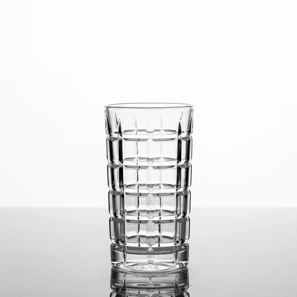 NOVARE 4pcs 11.5oz Highball Glass Premium Whiskey Glass Drink Cup Party Supplies Suitable for Gift Giving