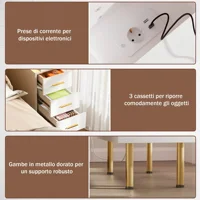 Современные тумбочки с ящиками, прикроватная тумбочка, узкий светильник, пульт дистанционного управления, регулируемый светильник Bluetooth для хранения, Comodini, гостиная — изображение 3