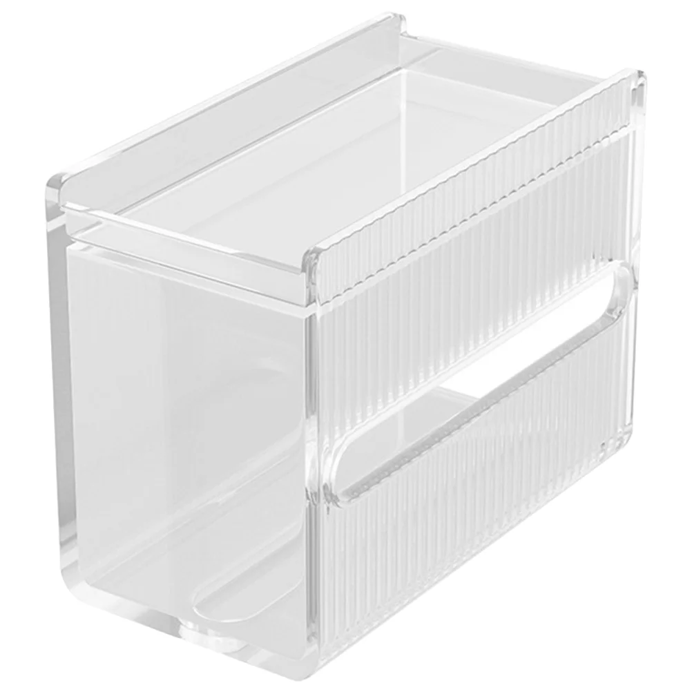 

Convenient Tissue Holder Wall-Mounted Tissue Box Household Storage Box Storage Accessory