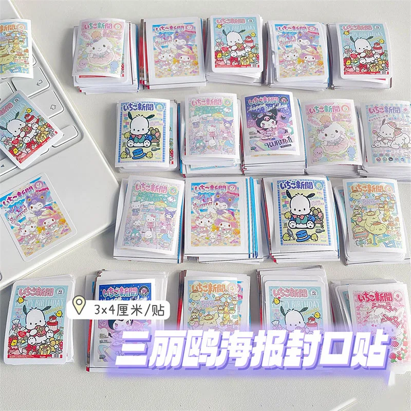 

Cinnamoroll Hello Kitty Kuromi My Melody Pompompurin Pochacco Sanrio Cartoon Poster Stickers Anime Toys for Girls Birthday Gift