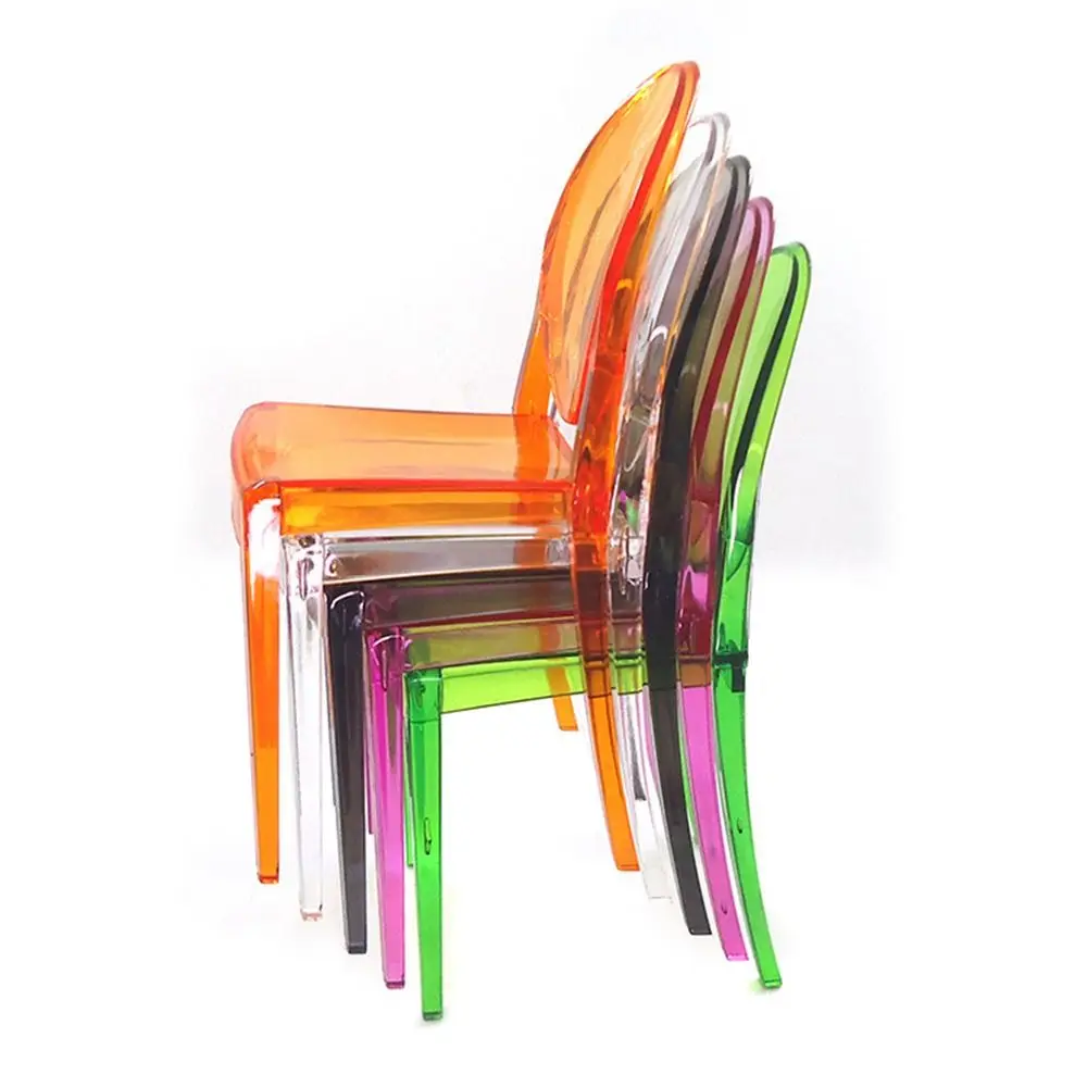 1/6 Scale Dollhouse Leisure Chair Plastic Multicolor Miniature Furniture Scene Model Playing House Mini Backrest Chair