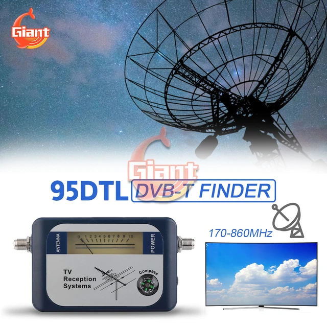 Medidor Digital de señal terrestre aérea para TV, buscador de antena,  puntero, receptor de TV por satélite con brújula, sistemas de recepción de  TV - AliExpress