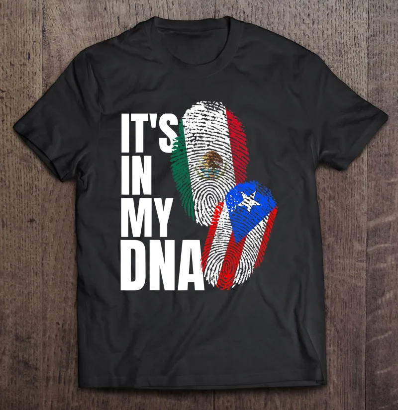 Мексиканская и пуэрториканская ДНК микс флаг наследия подарок футболка блузки