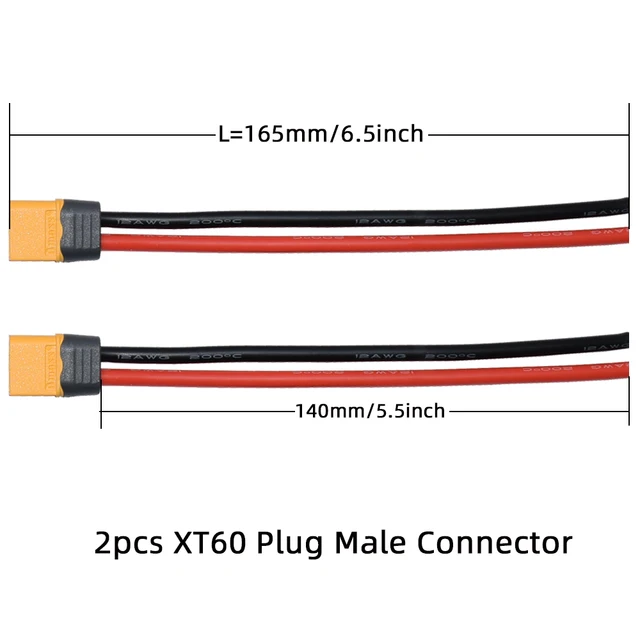 2 pcs XT60 Male