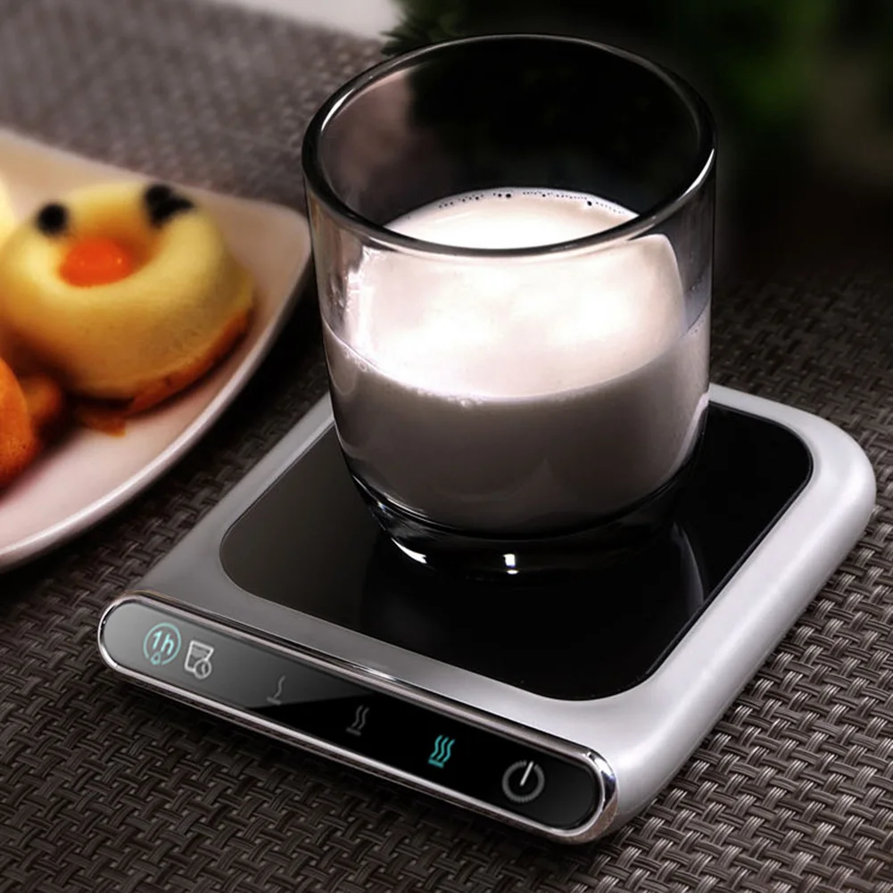 Home Office Cup Warmer Pad Glass Constant Electric Heater Coffee Cup Mug USB Insulation 55 Â° C Thermostat Coaster Tea Milk