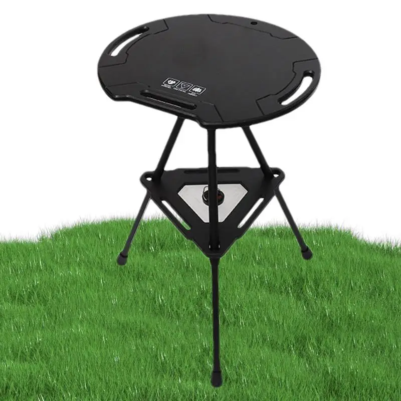 

Round Camping Table Folding Folding Camping Desk Round Camping Table Lightweight With Lifting Function Easy Folding For Fishing