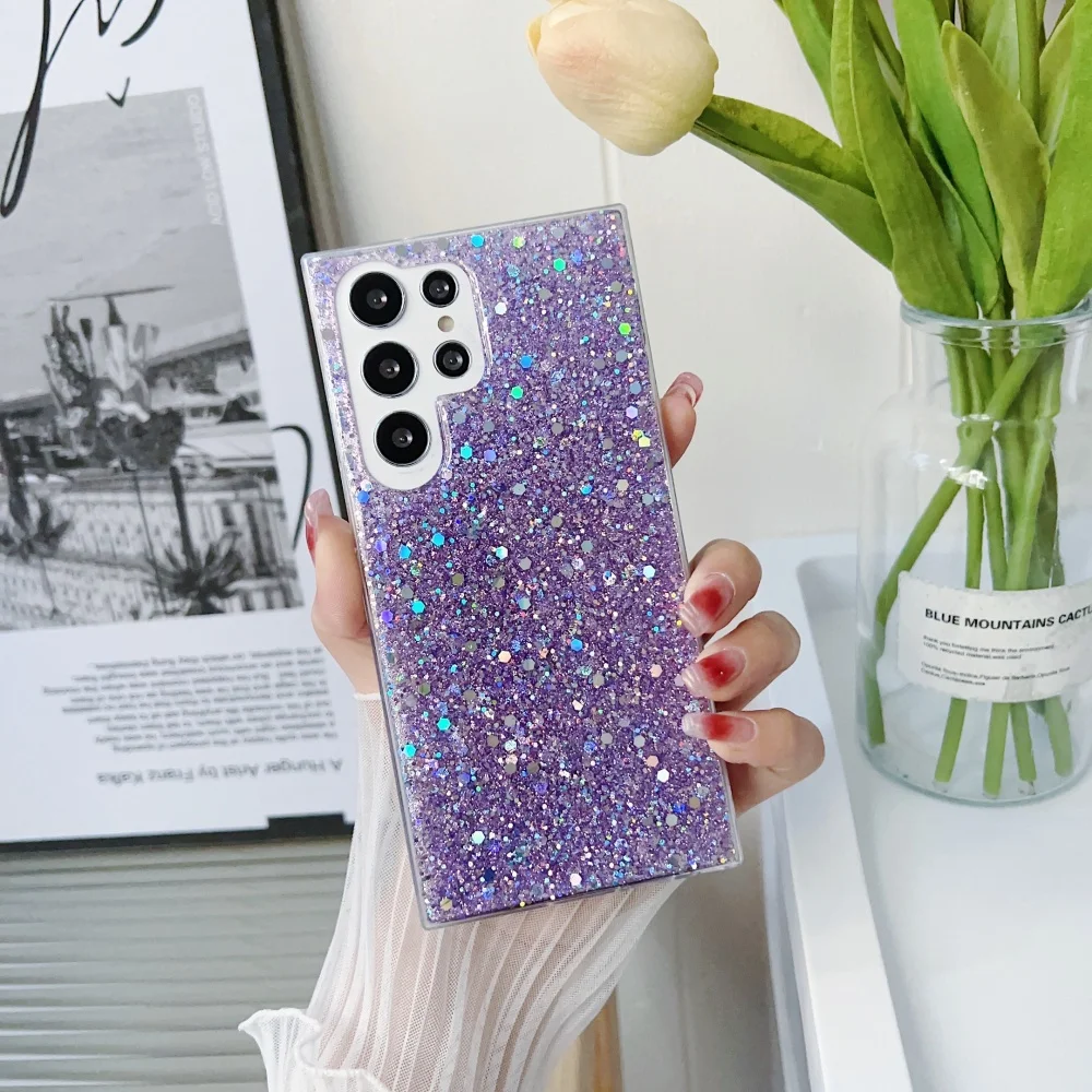 Elegant Crystal Bling Glitter Soft Bumper Phone Case Cover