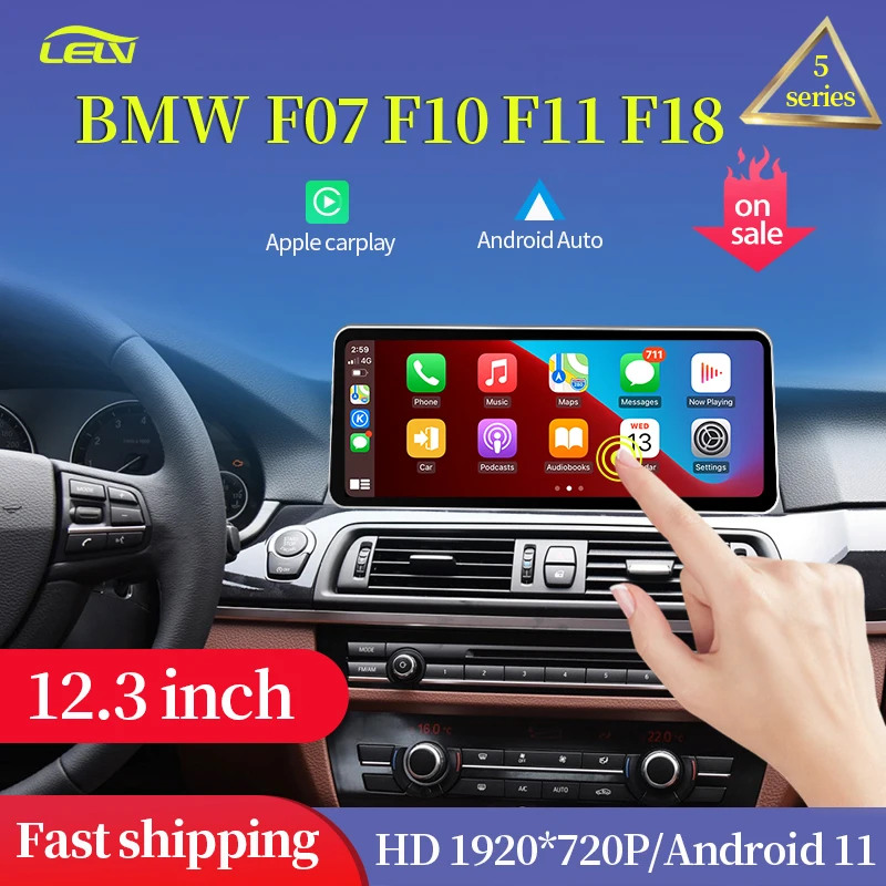 Factory Price 12.3inch 8Core For BMW 5Series F07 F10 F11 F18 Car Video Players Central Multimedia Android Screen GPS Navigation |