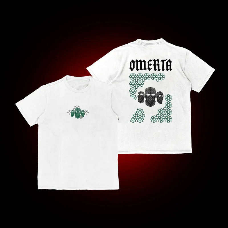 Omerta 47 Boxing Fan Print Men's Loose Crew Neck T-shirt Can Be Paired with A Sporty Fashion T-shirt for Both Men and Women 2