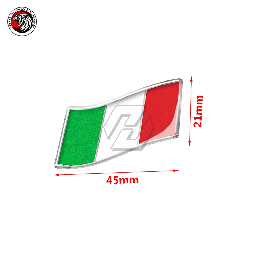 3D Italy Sticker Italia Decal Motorcycle Car Motor Bike Italian Flag Stickers