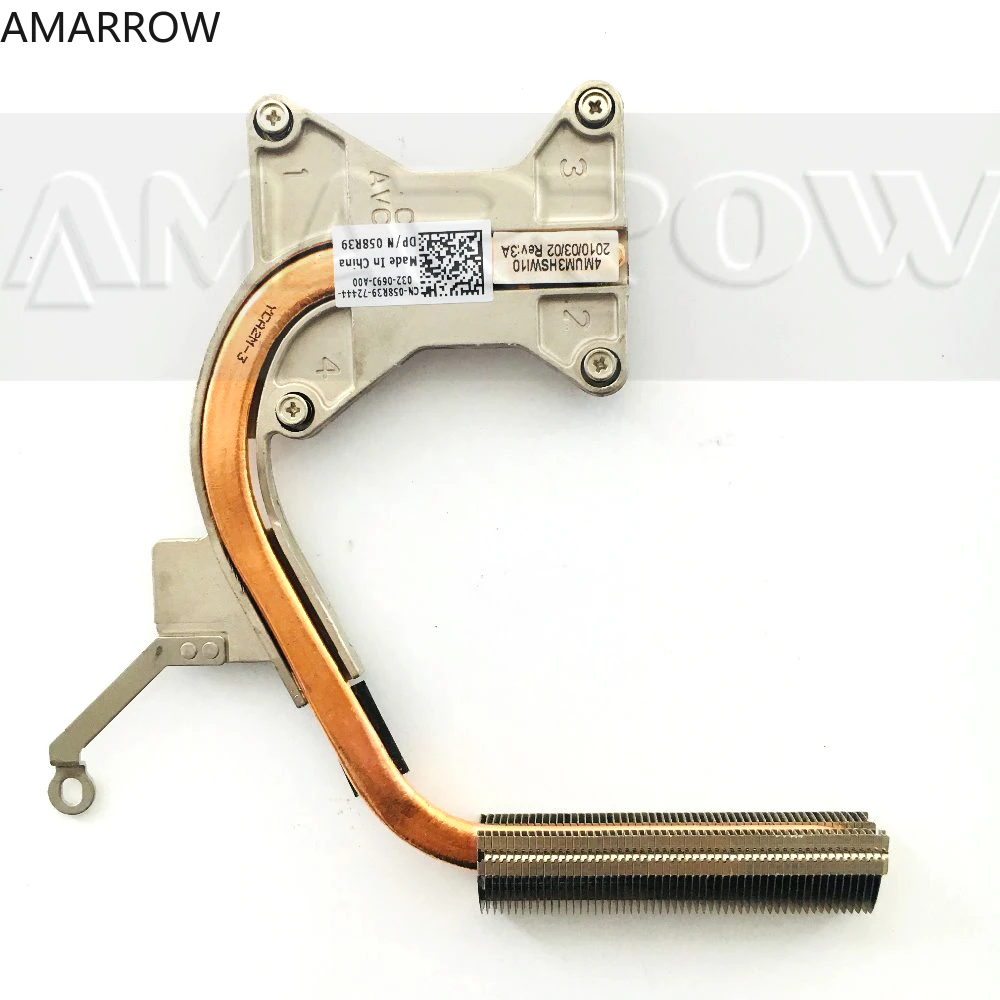 

Original free shipping laptop heatsink cooling fan cpu cooler For DELL 1464 1564 1764 CPU heatsink 058R39