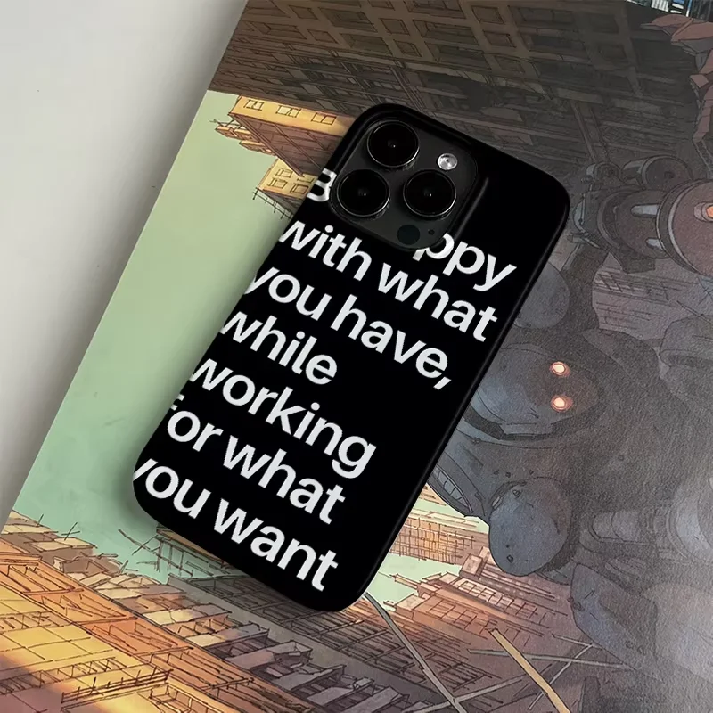 Minimalist Y2K Full Screen Text Phone Case