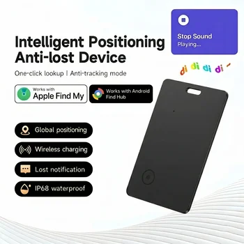 Localizzatore Ultra Sottile per Portafoglio, Compatibile con Apple Find My e Android, Dispositivo Bluetooth Anti-Smarrimento per Bagagli, Passaporti e Borse