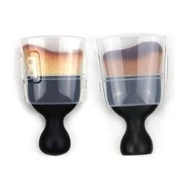 Cream Blush Makeup Brush Contour Foundation Loose Powder Brush Multifunctional Kabuki Makeup Brushes with Protect Lid