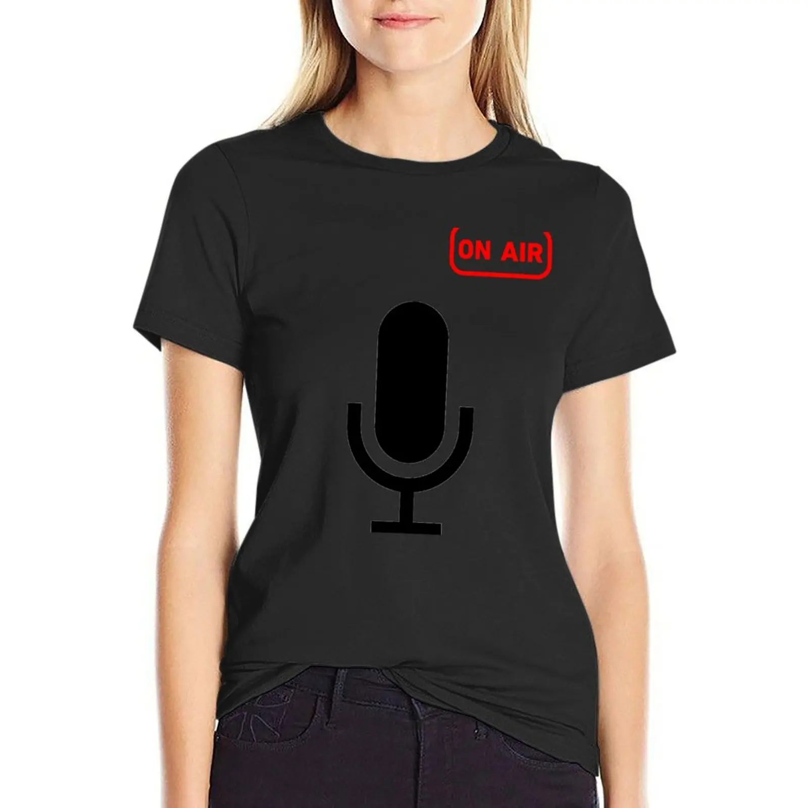 

Radio station on air T-Shirt female korean fashion summer tops tshirts woman