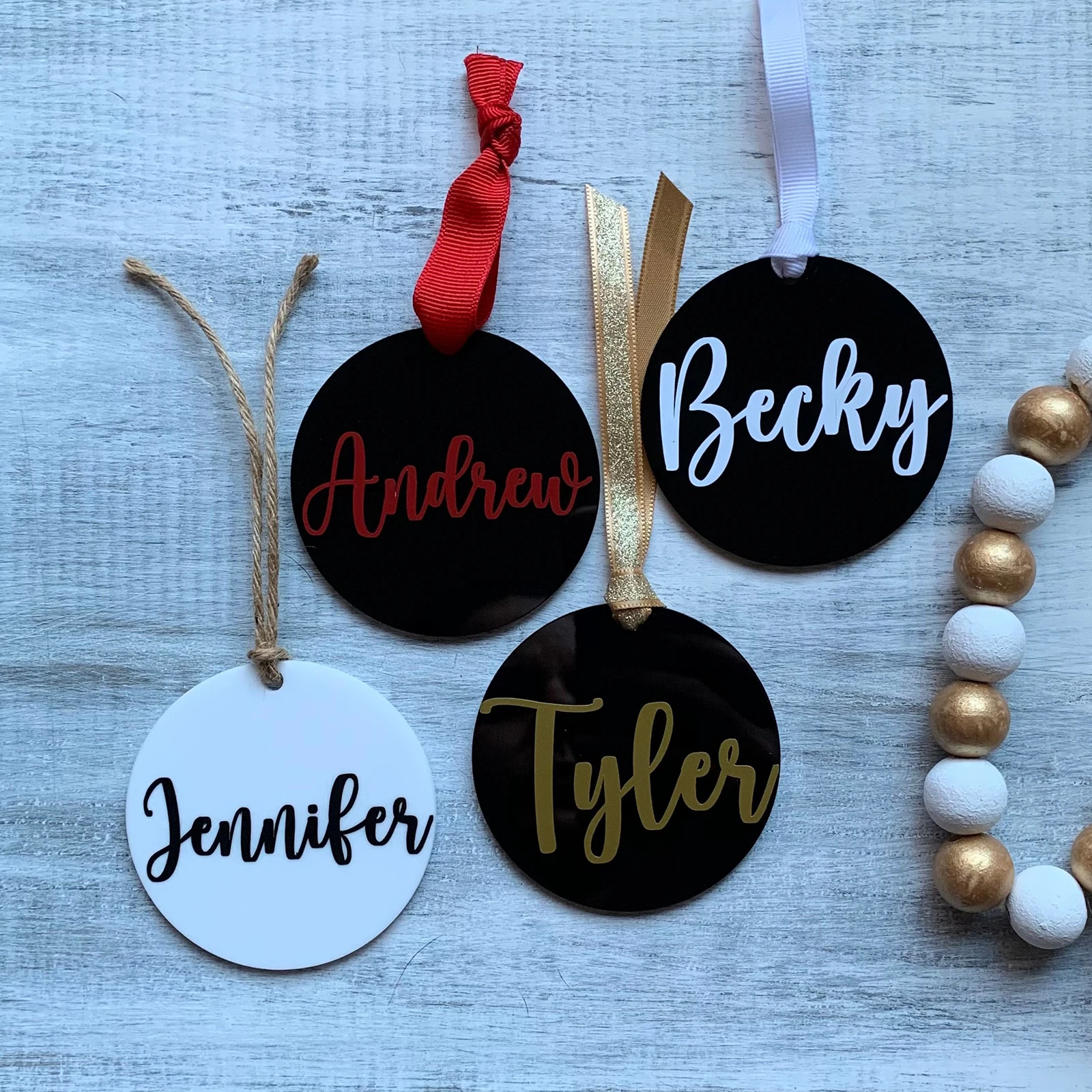

Acrylic Circle Ornament Blank 3Inch 15/30/50PCS,Name Sign,Stocking Tag,Wedding Place Setting,Holiday Decor,Christmas Gift Tag