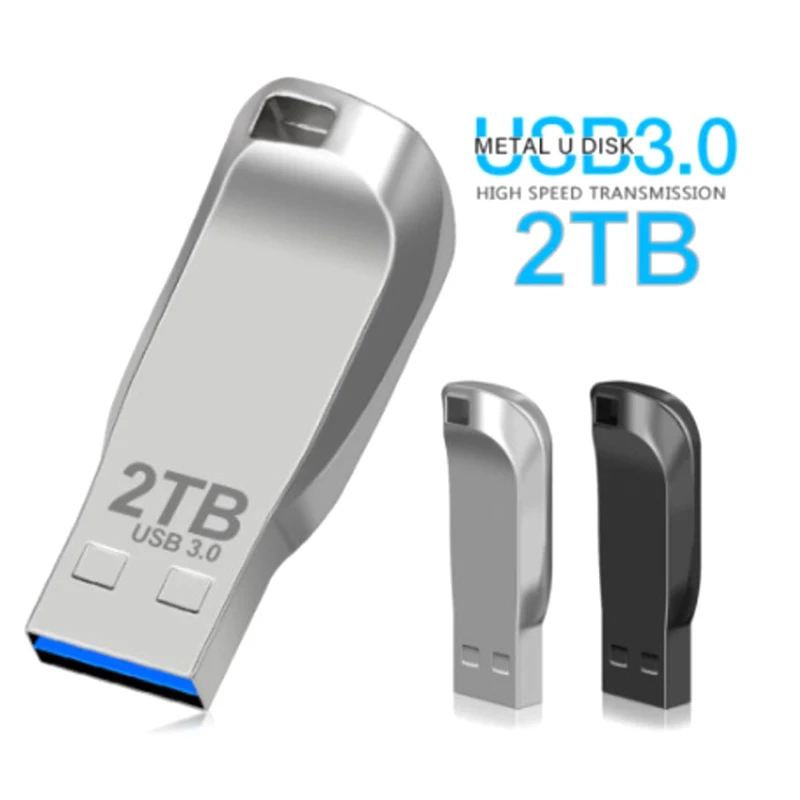 고속 USB3.0 플래시 드라이브 금속 방수 U 디스크 휴대용 데이터 저장 장치(타입 C 어댑터 포함)