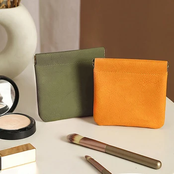 Custodia per rossetto borsa per Organizer per cavi in pelle borsa per monete sigillante borsa per Organizer per chiavi borsa per cosmetici tascabile per auricolari per gioielli