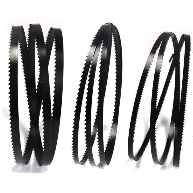 3Pcs Woodworking Saw Blades 14Tpi Cut Curve Band Saw Blades 1400mm * 3, 6.35, 9.5mm * 6/14Tpi